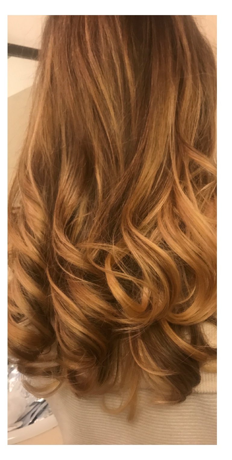 Hair after balayage