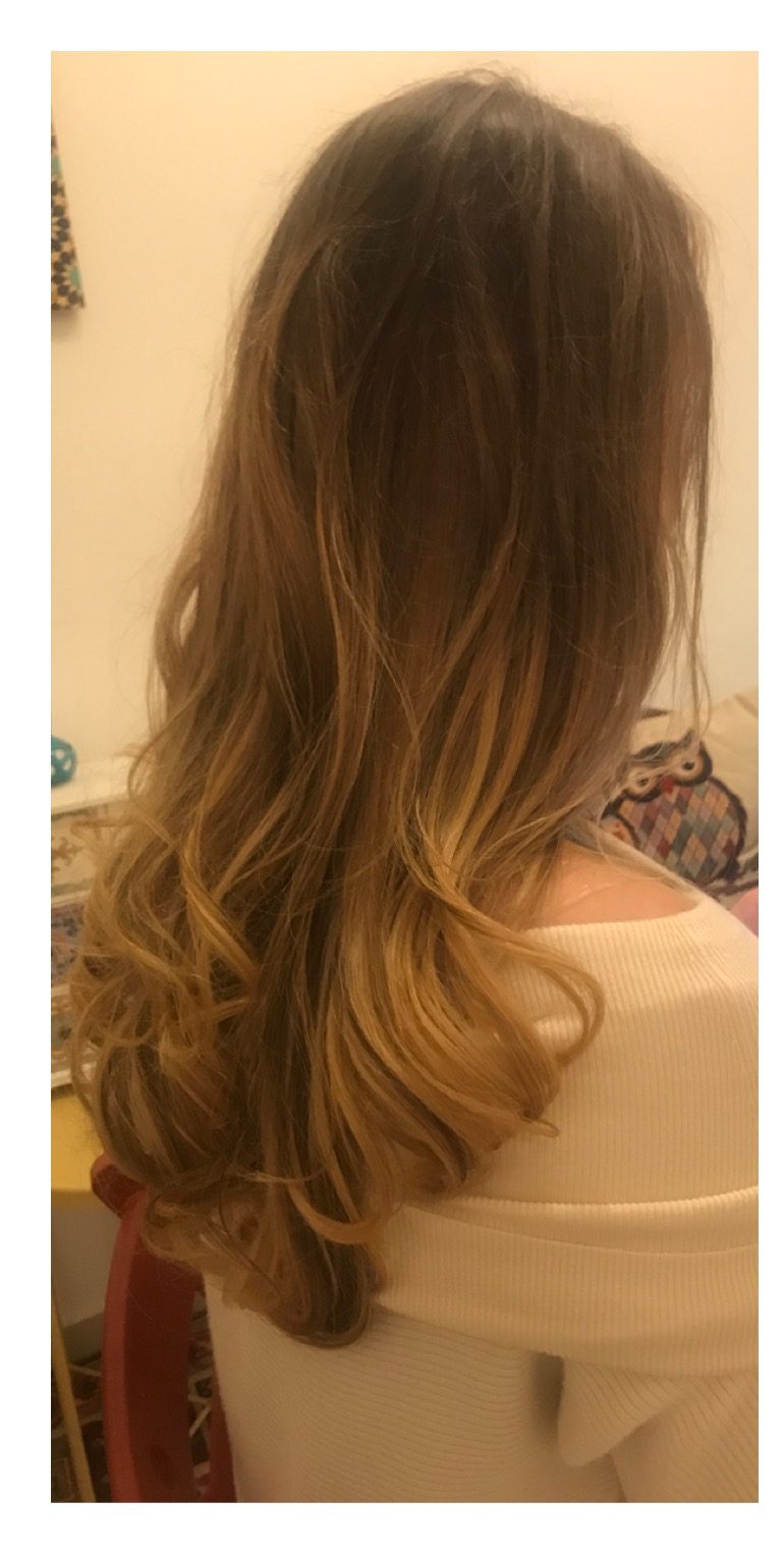 Hair before balayage