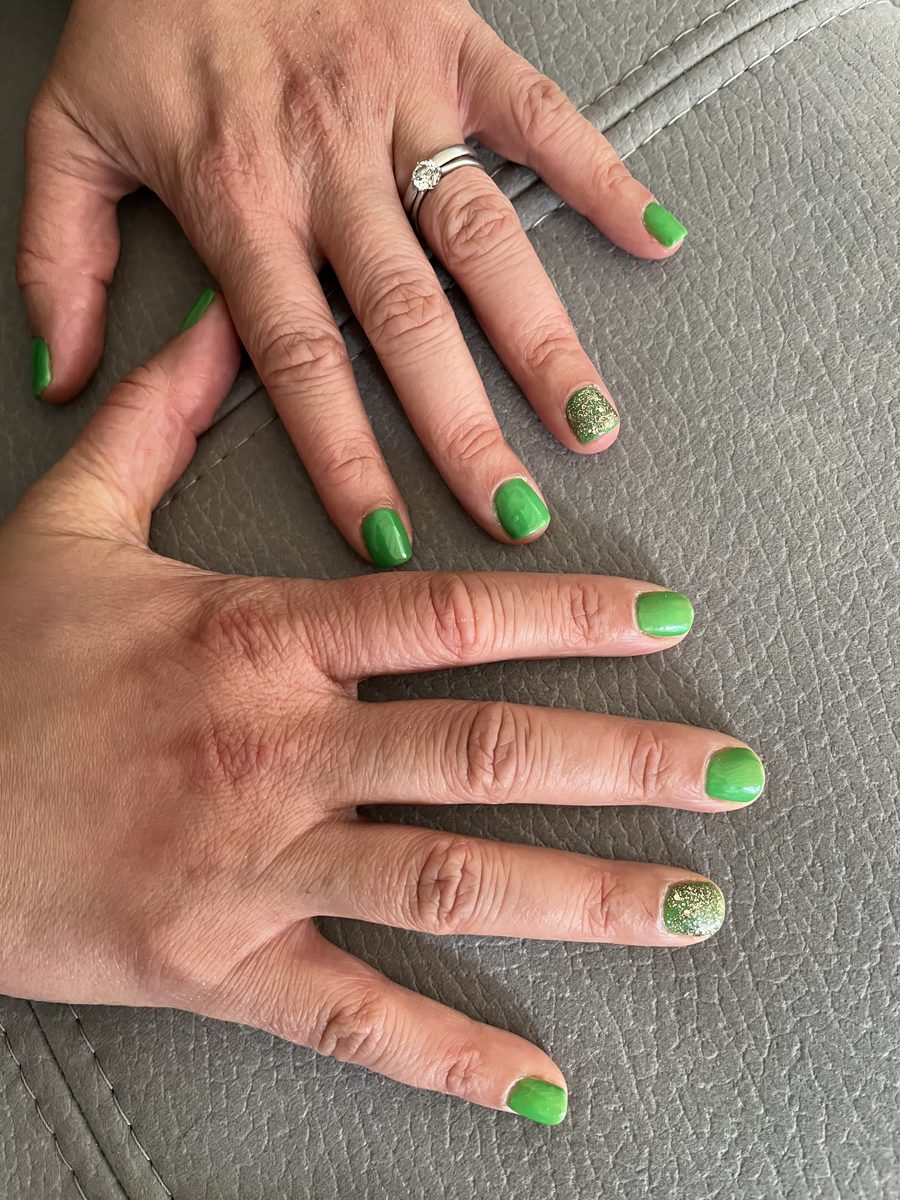 Colourful manicure